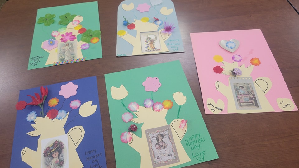Mother's Day cards from Manoogian Manor residents