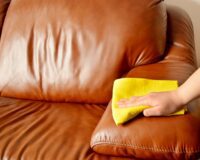 brown sofa cleaning
